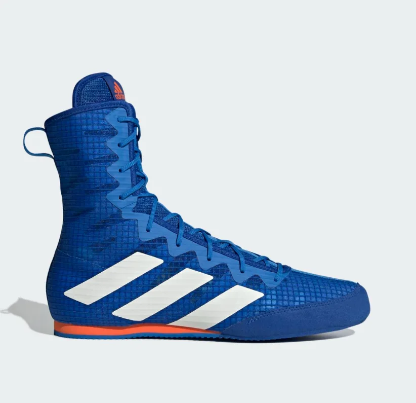 Chaussures Adidas Box Hog 4, bleu et blanc