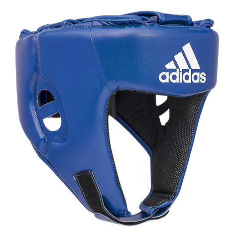 Casque de boxe amateur FFB Adidas Hybride, bleu