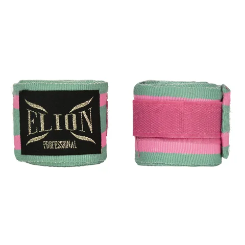 Bandes de boxe Elion 4,5 m, turquoise et rose