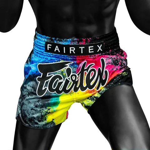 Short de boxe thaï Fairtex Black Acid Jazz