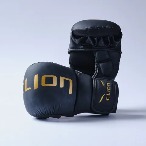 Gants MMA Elion Super Sparring, noir et or