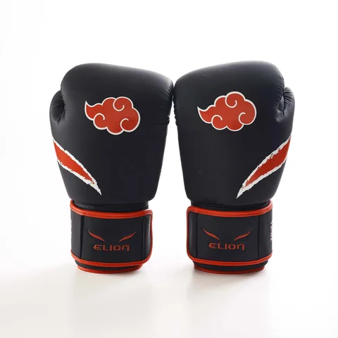 Gants de boxe L’Extravagant Naruto × Elion, Akatsuki noir et rouge