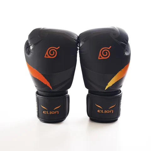 Gants de boxe L’Extravagant Naruto × Elion, Naruto noir et orange