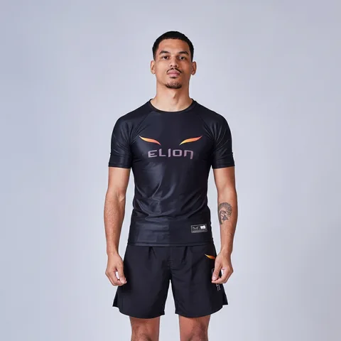 Rashguard Naruto × Elion Classic manches courtes, Naruto noir