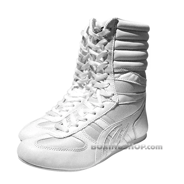 Chaussures Champboxing montante boxe anglaise, blanc
