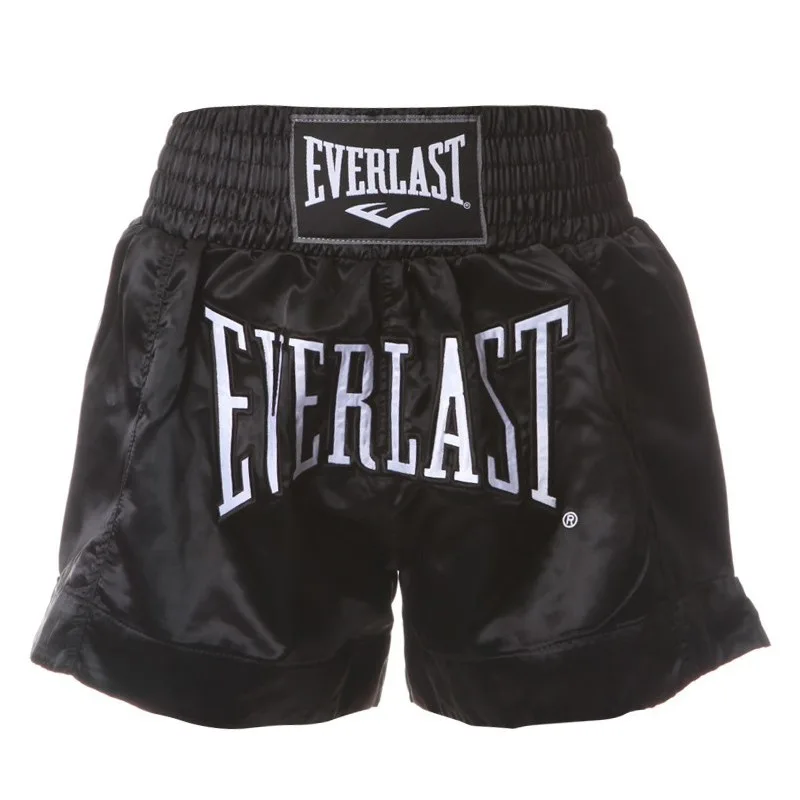 Short de boxe thaï Everlast, noir