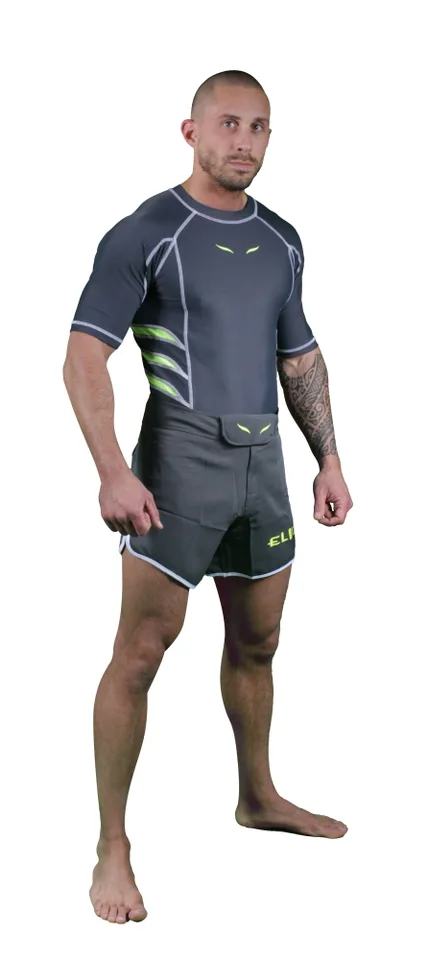 Rashguard Elion manches courtes, gris