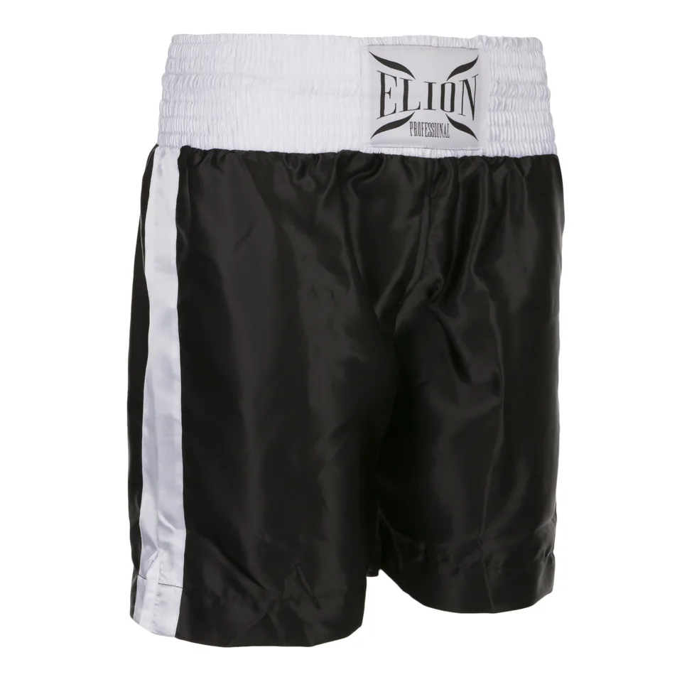 Short de boxe anglaise Elion, noir et blanc