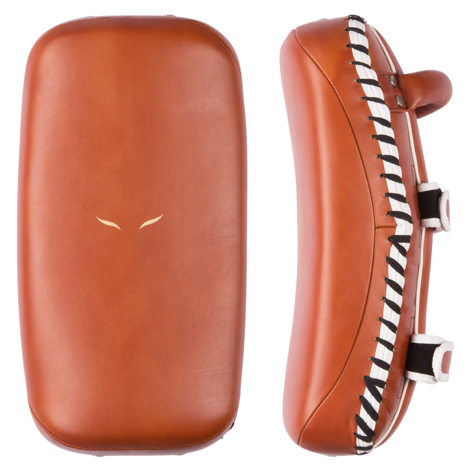 Pattes d’ours Elion courbé, cuir marron