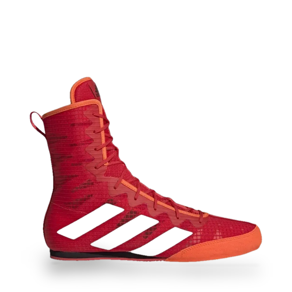 Chaussures Adidas Box Hog 4, rouge et blanc
