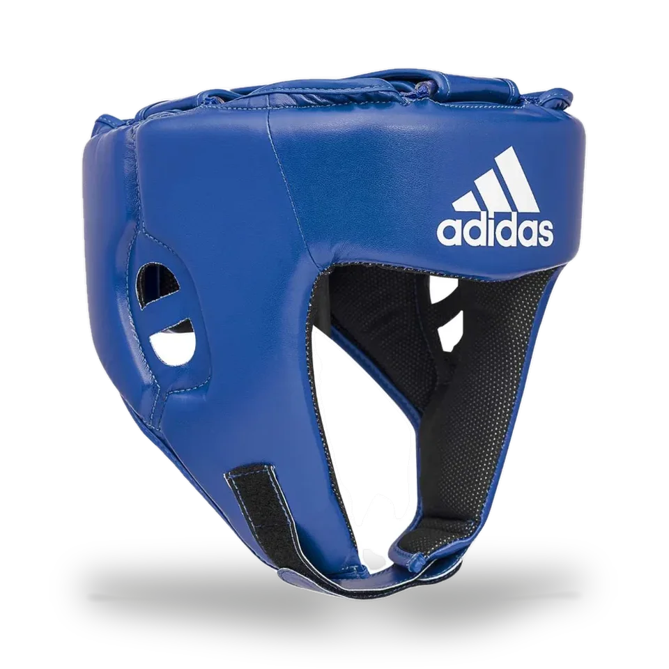 Casque de boxe amateur FFB Adidas Hybride, bleu