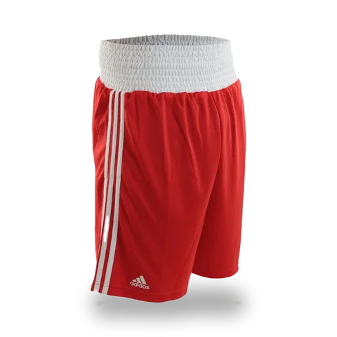 Short de boxe anglaise Adidas Punch Line, rouge