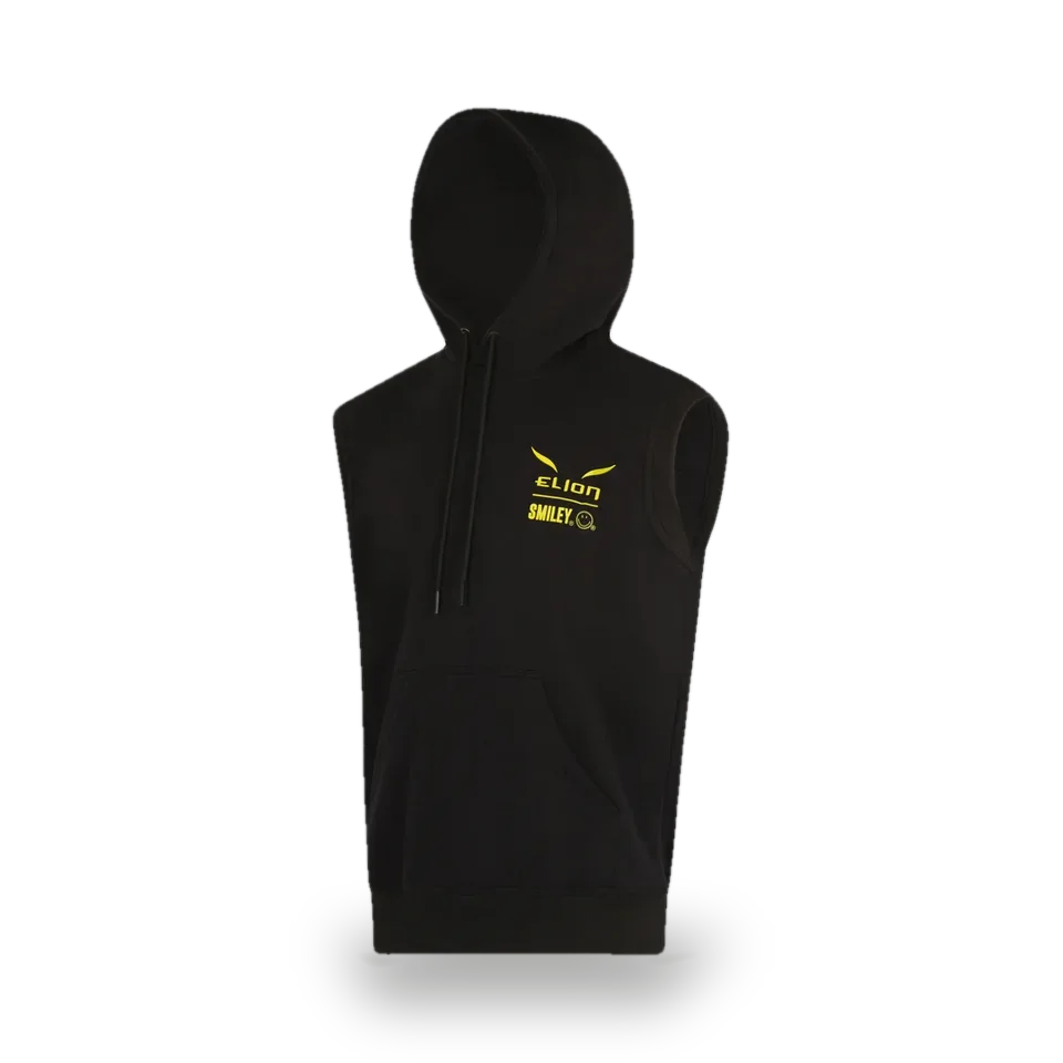 Sweat sans manches Elion × Smiley 50th Anniversary, noir