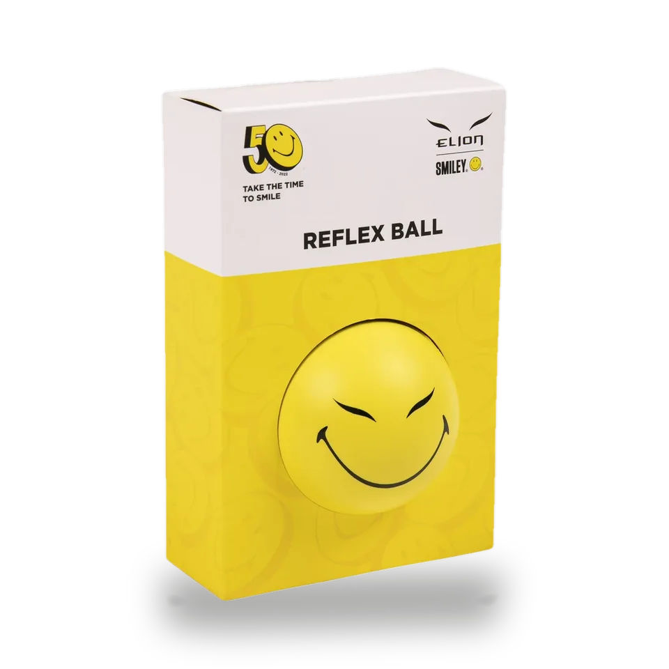 Balle réflexe Elion × Smiley 50th Anniversary, jaune