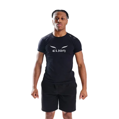 T-shirt Elion Ring Walk, noir et blanc