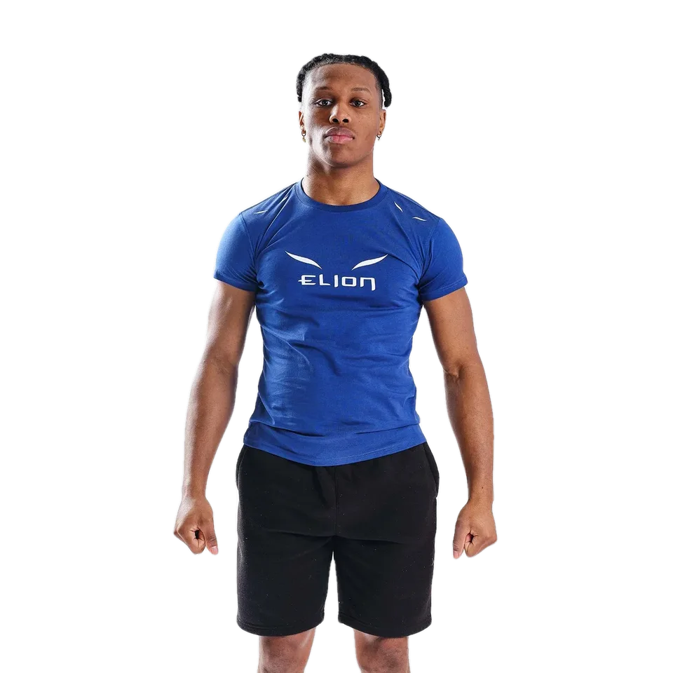 T-shirt Elion Ring Walk, bleu et blanc