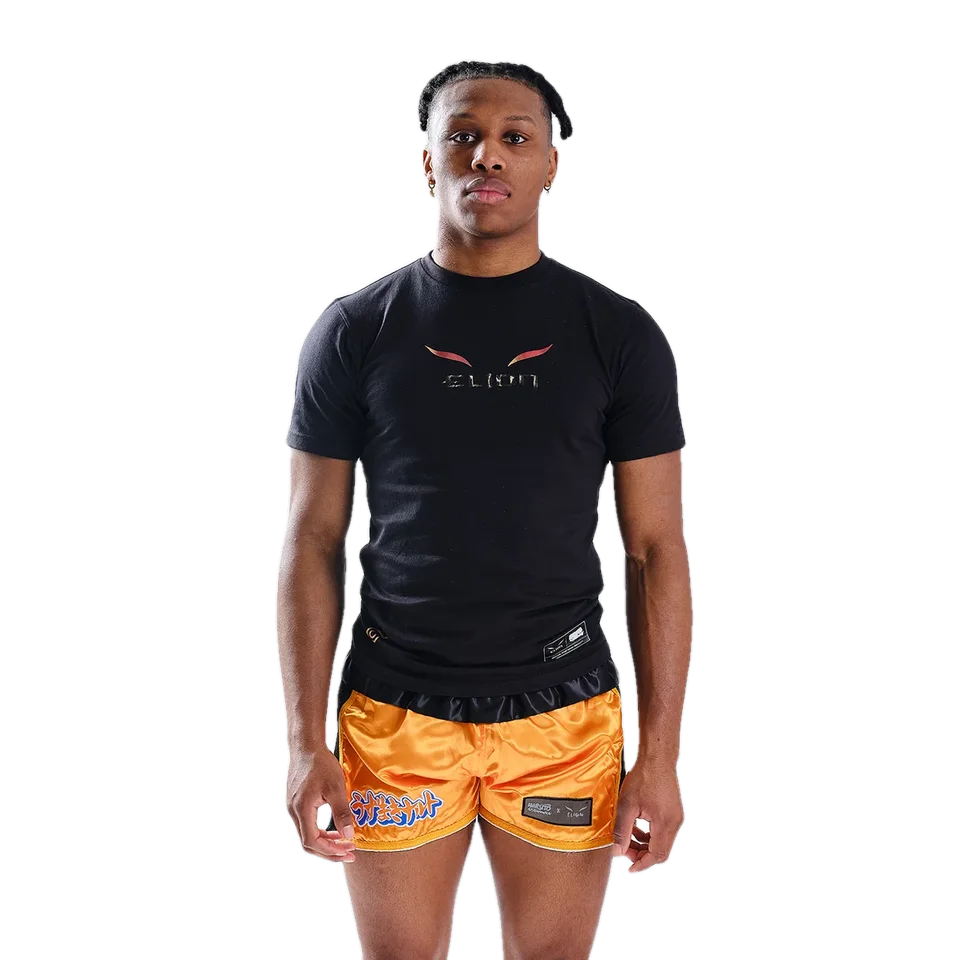 T-shirt Naruto × Elion, Naruto noir et orange