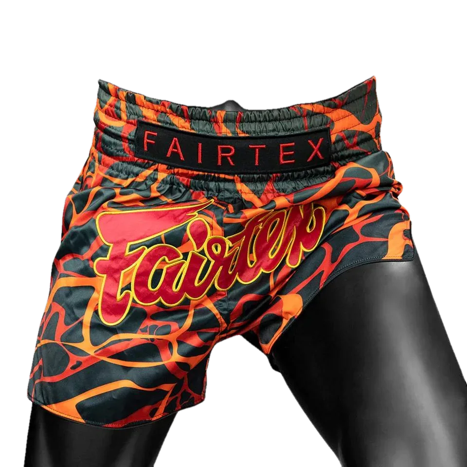 Short de boxe thaï Fairtex Magma, rouge