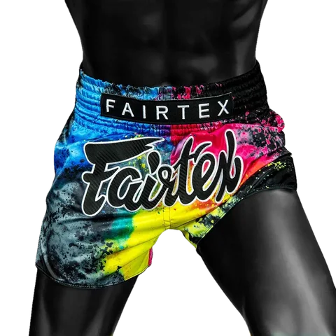 Short de boxe thaï Fairtex Black Acid Jazz