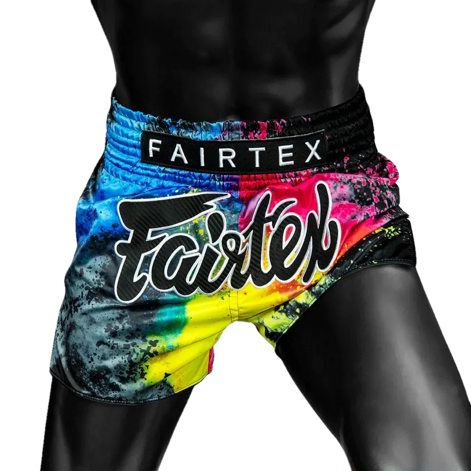 Short de boxe thaï Fairtex Black Acid Jazz