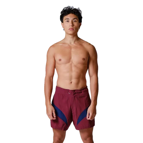 Short MMA Elion Seyant Gladiator, bordeaux et bleu marine