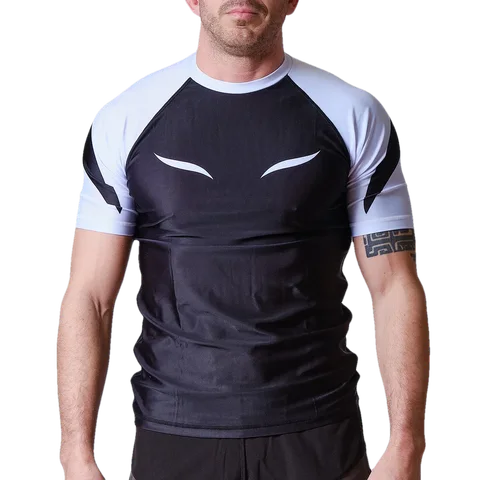 Rashguard Elion JJB Squale manches courtes, blanc