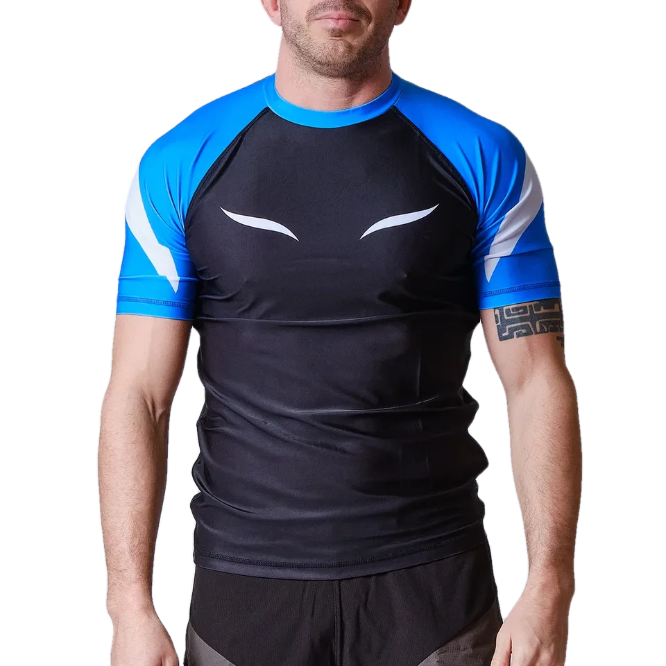 Rashguard Elion JJB Squale manches courtes, bleu
