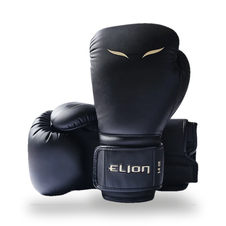 Gants de boxe Elion Uncage Anniversaire, noir et or