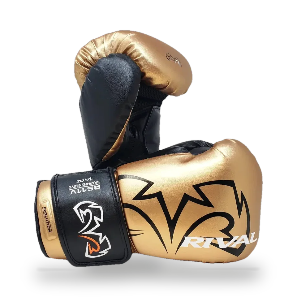 Gants de boxe de sparring Rival RS11V, or
