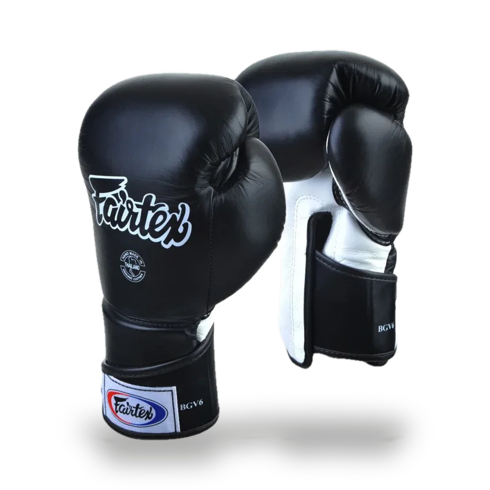 Gants de boxe d’entraînement Fairtex BGV6, noir