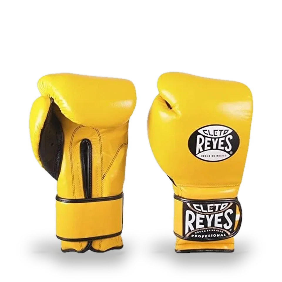 Gants de boxe d’entraînement Cleto Reyes Pro, jaune