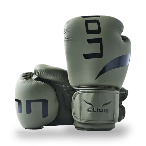 Gants de boxe L’Extravagant Elion, kaki et noir