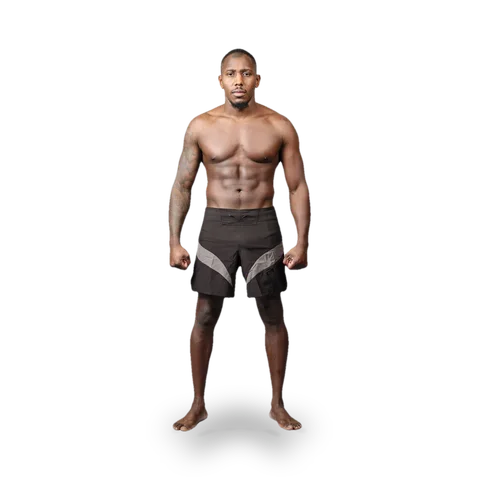Short MMA Elion Seyant, noir et gris