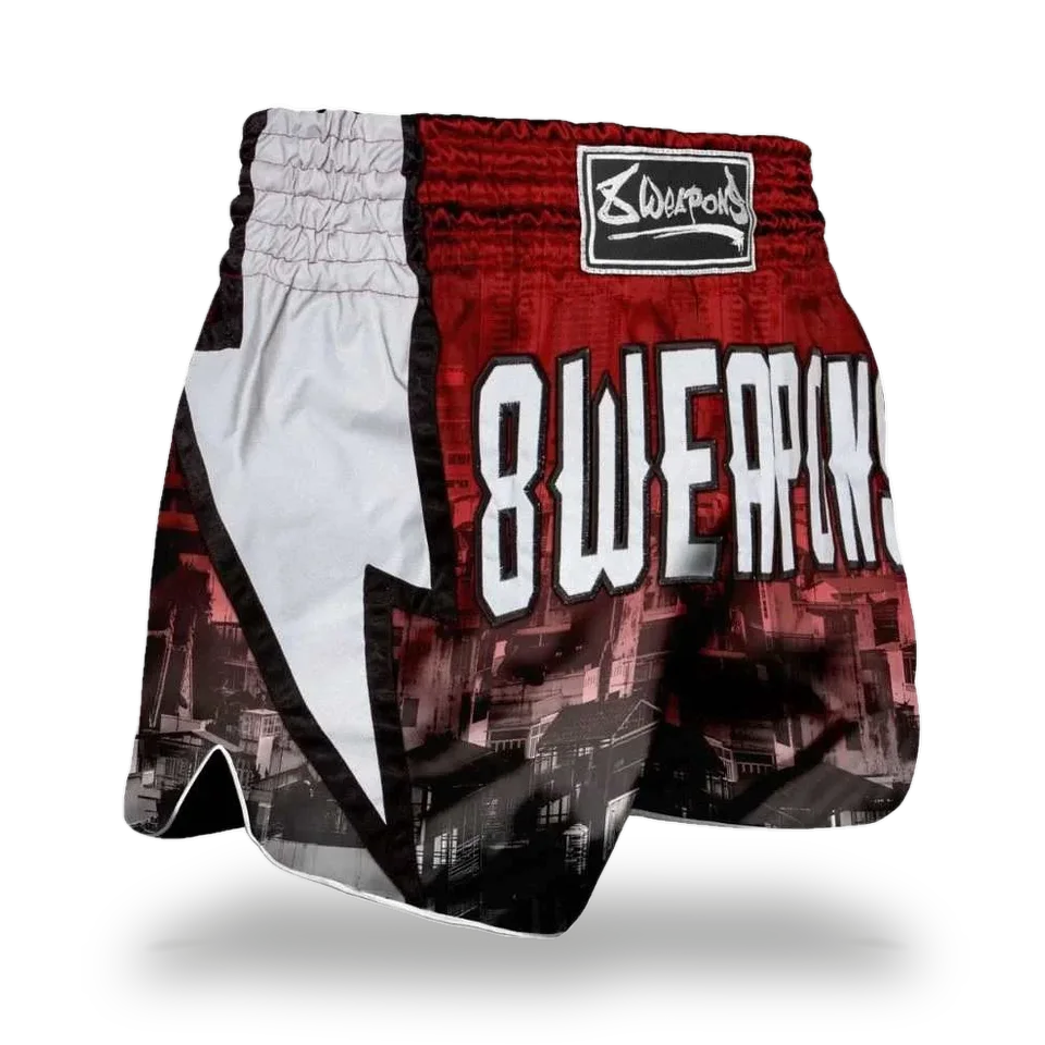 Short de boxe thaï 8 Weapons Red City