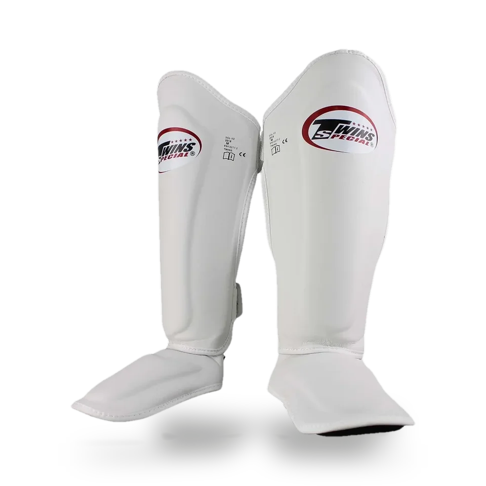 Protège-tibias et pieds Twins SGS10, blanc