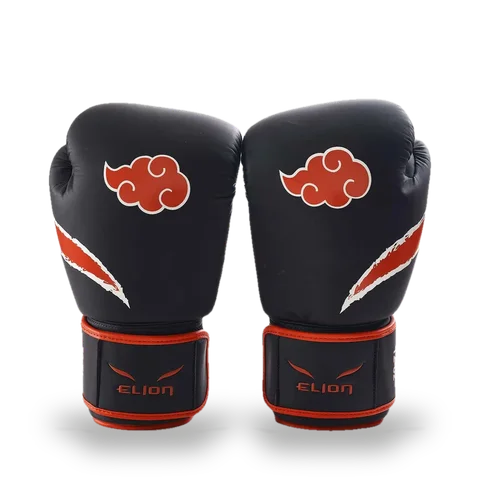 Gants de boxe L’Extravagant Naruto × Elion, Akatsuki noir et rouge