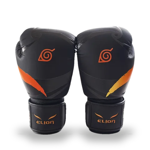 Gants de boxe L’Extravagant Naruto × Elion, Naruto noir et orange
