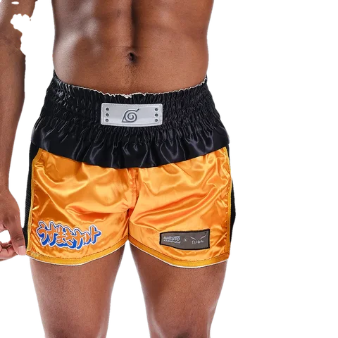 Short de boxe thaï Naruto × Elion, Naruto noir et orange
