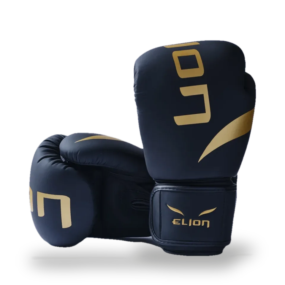 Gants de boxe L’Extravagant Elion, noir et or