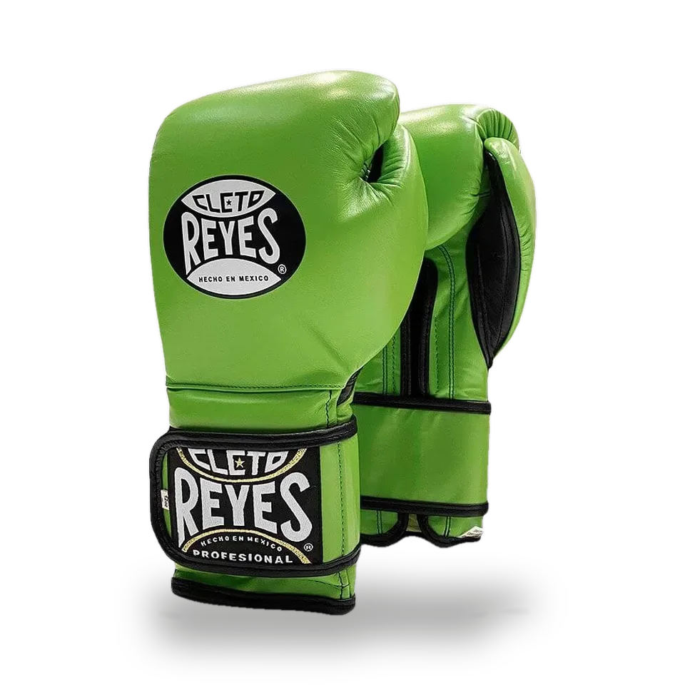 Gants de boxe d’entraînement Cleto Reyes Pro Sparring Citrus Green
