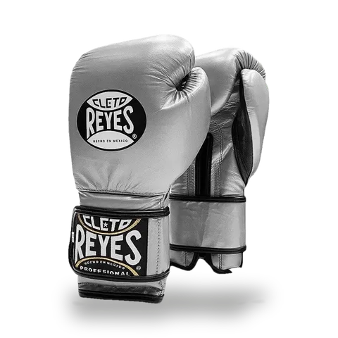 Gants de boxe d’entraînement Cleto Reyes Pro Sparring, argent