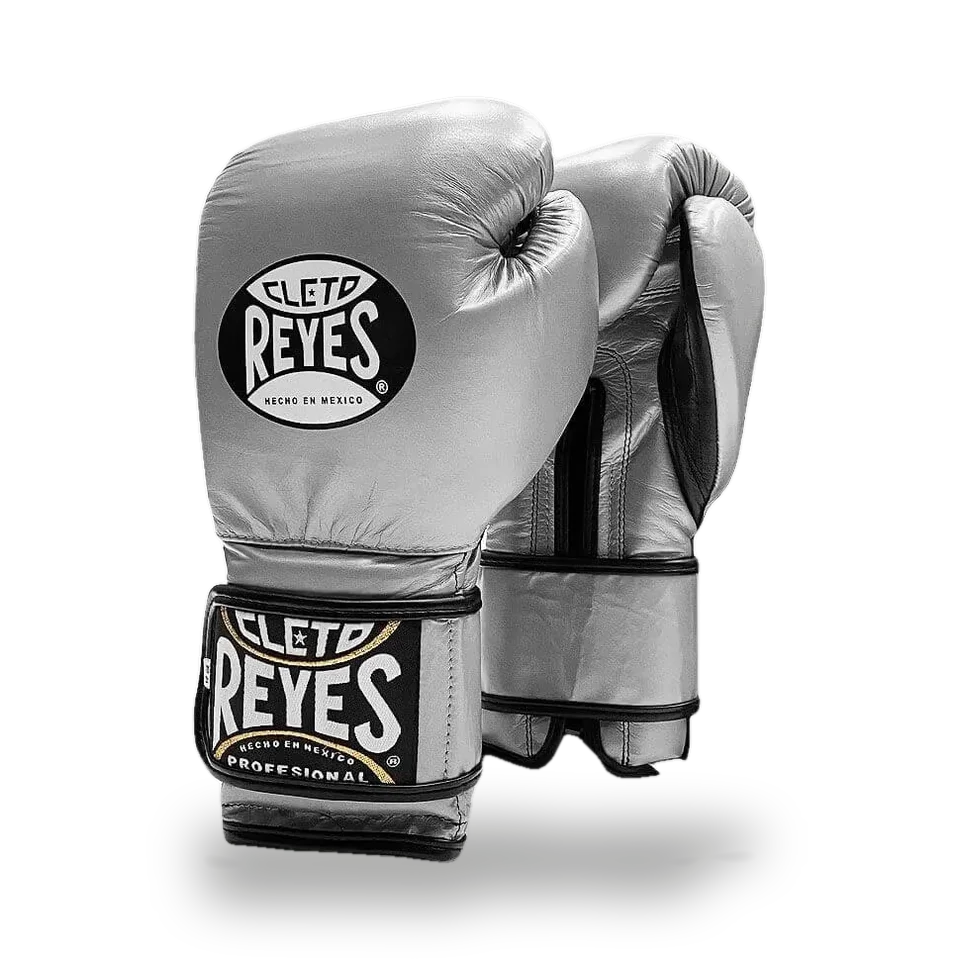 Gants de boxe d’entraînement Cleto Reyes Pro Sparring, argent