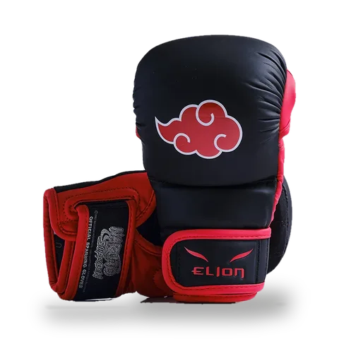 Gants MMA Naruto × Elion Super Sparring, Akatsuki noir et rouge