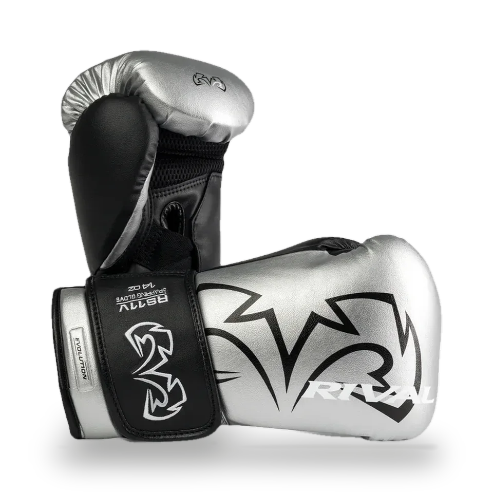 Gants de boxe de sparring Rival RS11V, argent