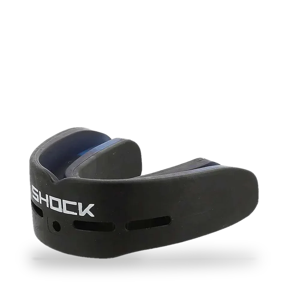 Protège-dents Shock Doctor double Nano, gel noir