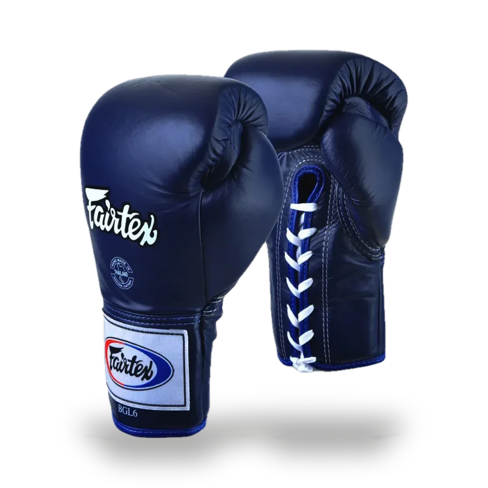 Gants de boxe Fairtex Pro thaï, bleu