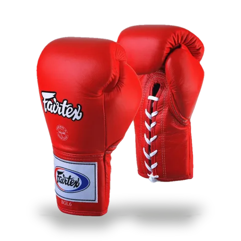 Gants de boxe Fairtex Pro thaï, rouge