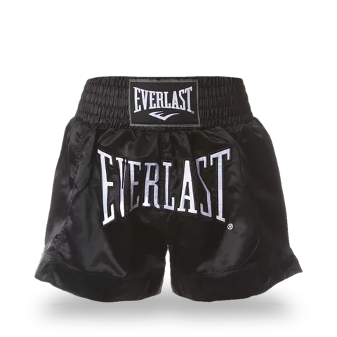 Short de boxe thaï Everlast, noir