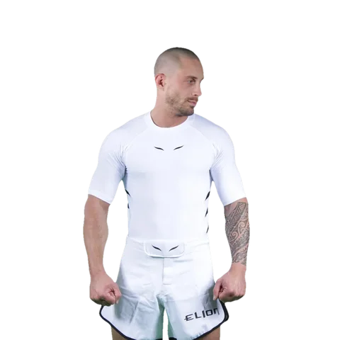 Rashguard Elion manches courtes, blanc