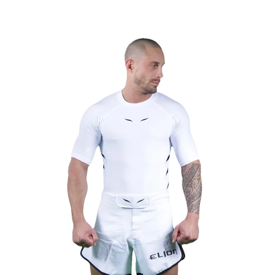 Rashguard Elion manches courtes, blanc